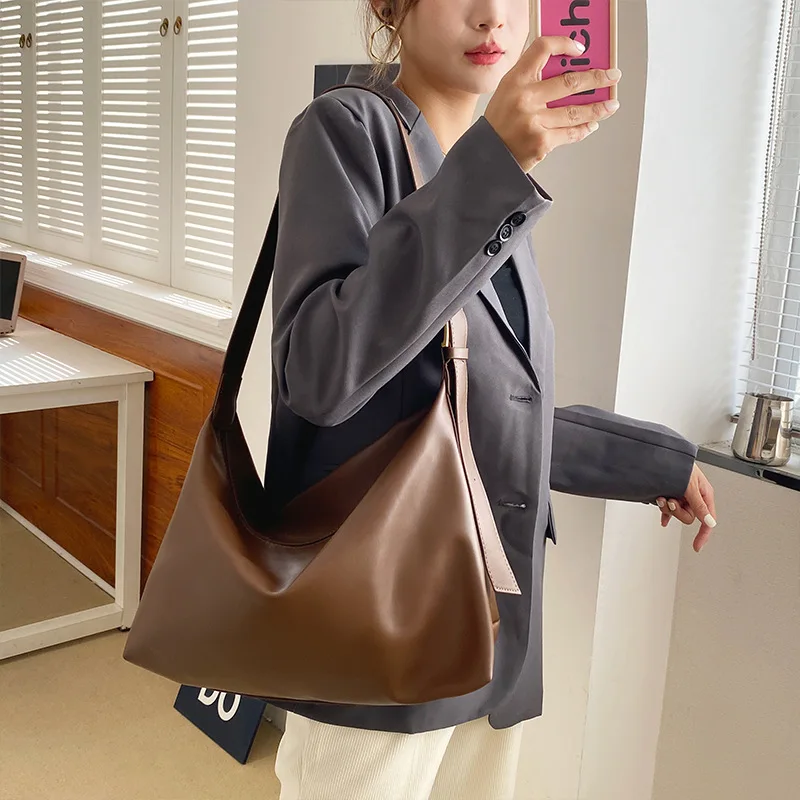 New fashion guangzhou 2024 handbags vegan leather small ladies shoulder bag women hobo bag