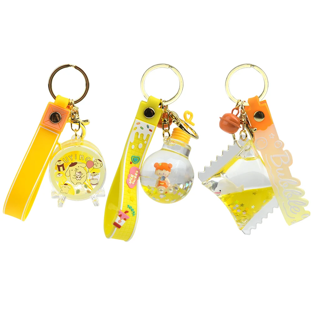New arrival mini alarm clock keychain for bag decoration