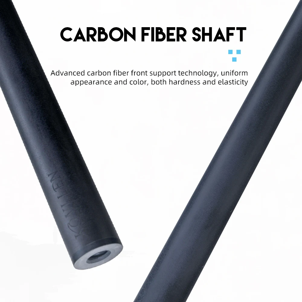 KONLLEN carbon fiber pool sticks Easy to Control low deflection pool cue stick billiard cues with 12.5mm tip