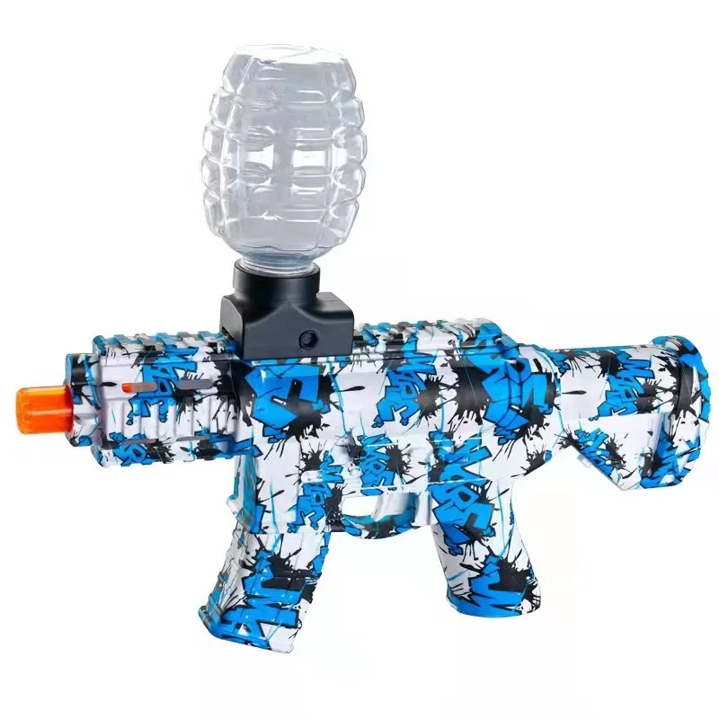 Water park hot sell automatic full graffiti electric toy water splat ball gun gel bullet splatter ball gel gun water