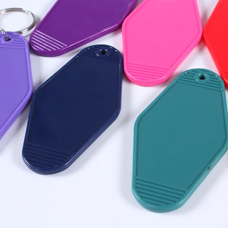 Wholesale Blank PlasticTag Baggage Tag Number Abs Hotel Hotel Tag Diamond Tag Keychain