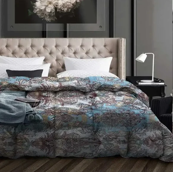 Luxurious Fluffy Comforter White Goose Fiber Duvet Customized Feathers Down Quilts Ultra Soft Home Warm Duvet Infull