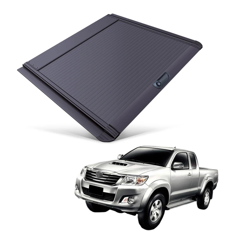 Car Parts Roller Lid Up Pick Up Truck Aluminium Alloy Tonneau Cover For Toyota Vigo 2005-2014