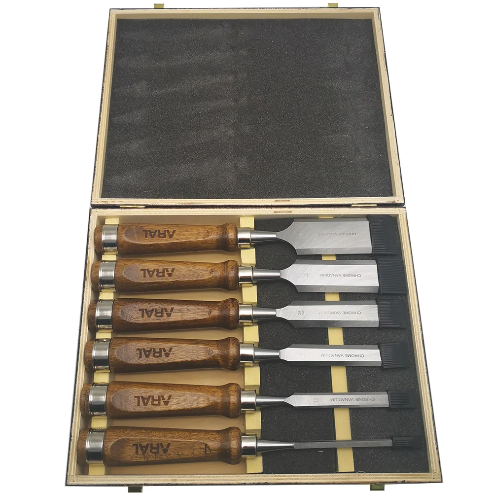 Wholesale 6 Pcs Wood Chisel Set Woodworking Hand Tools for DIY Carving