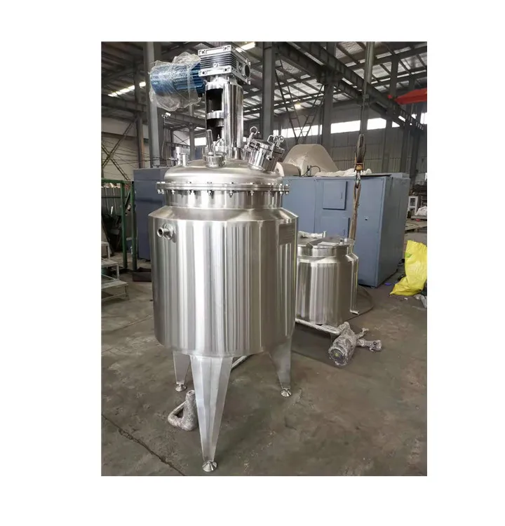 baokang Best Price Liquid emulsifying homogenizer tank electric steam heating mixer juice detergent double jacketed mixing tank