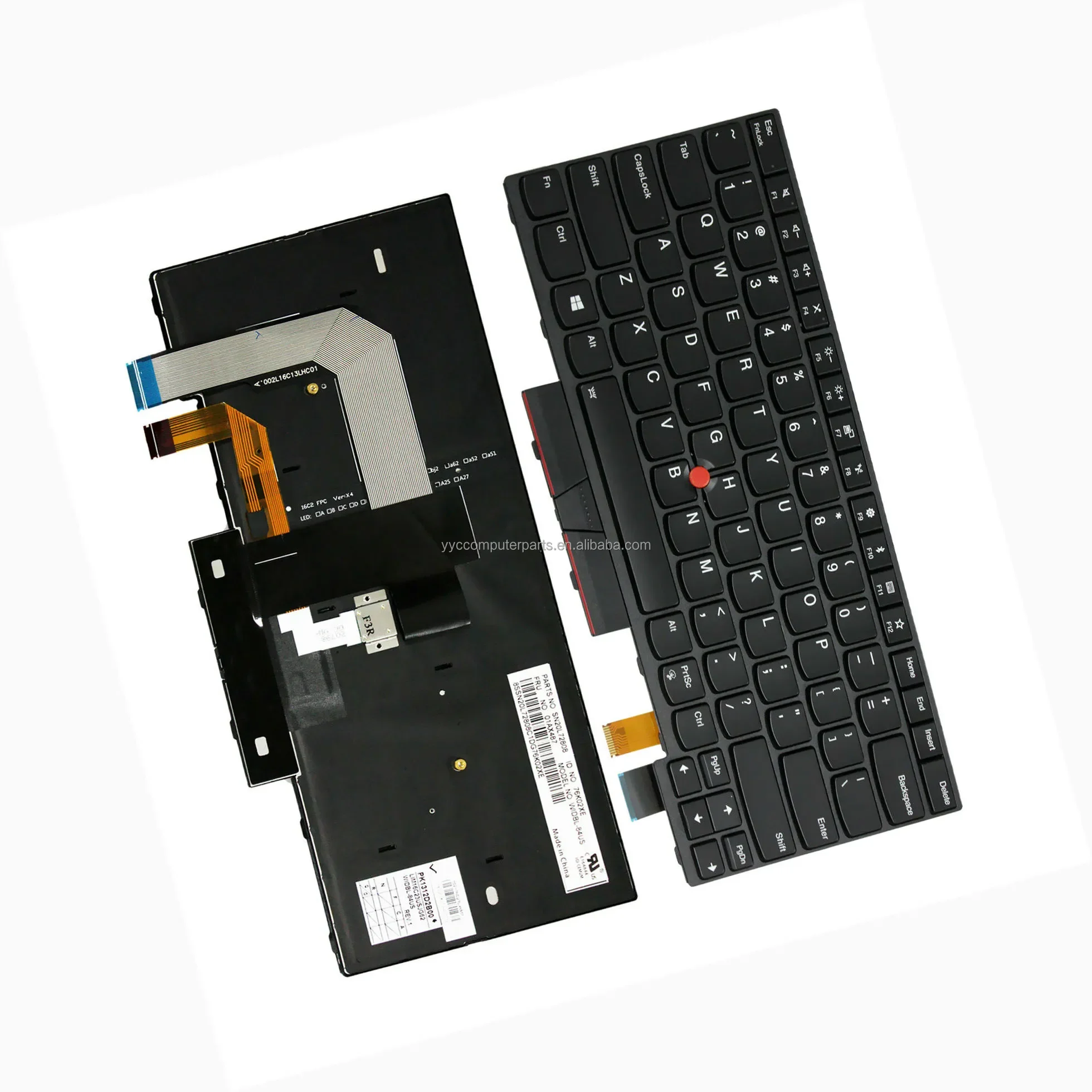 New/Orig US English Backlit Keyboard for Lenovo Thinkpad T470 T480 A475 A485 Backlight Teclado FRU 01AX569 01AX487 01AX528