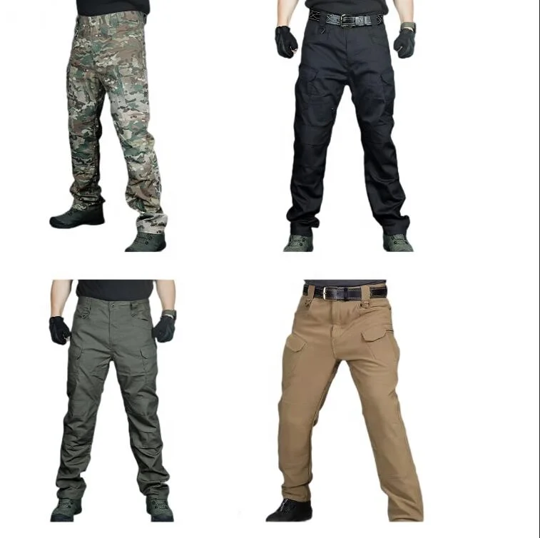 2023 Outdoor Plus Size 6Xl Camouflage Scratch Resistant Male Urban Trouser Multi Pocket Elasticity Tactical Cargo Pants For Men