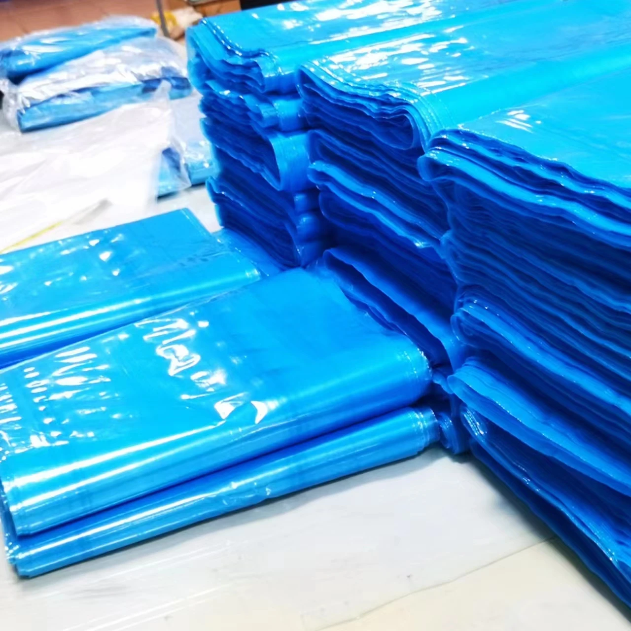 Free Sample permanent Antistatic polyethylene films blue transparent color for PCB boards, communications products packaging