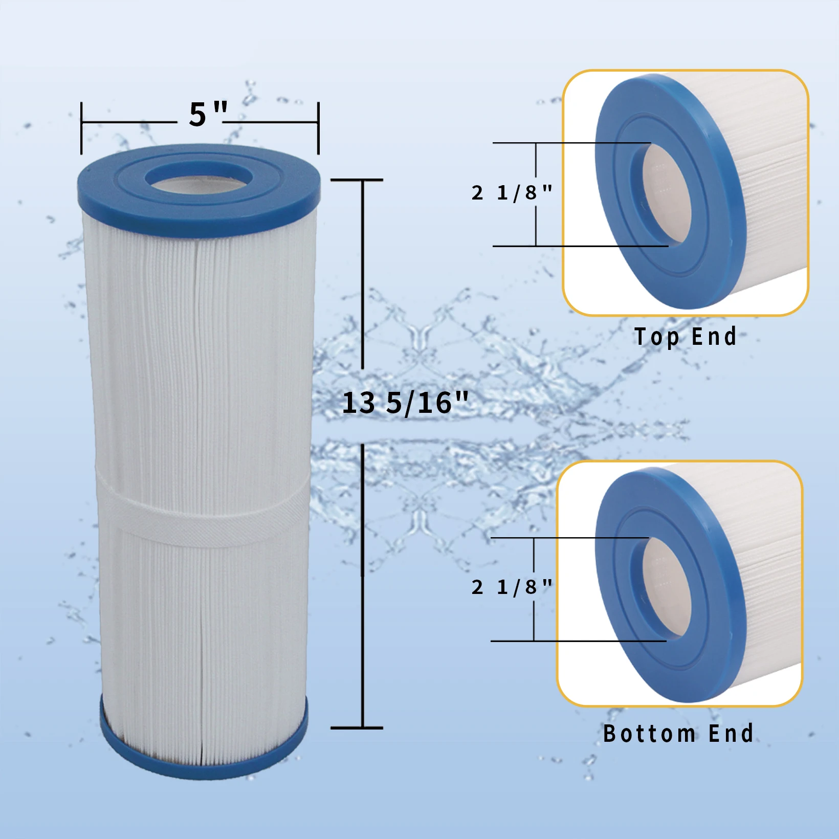 Compatible Spa Pool Filter for PRB25-IN Filbur FC2375 Unicel C4326 Hot Tub Spa Pool Filter Water Pool Filter Cartridge
