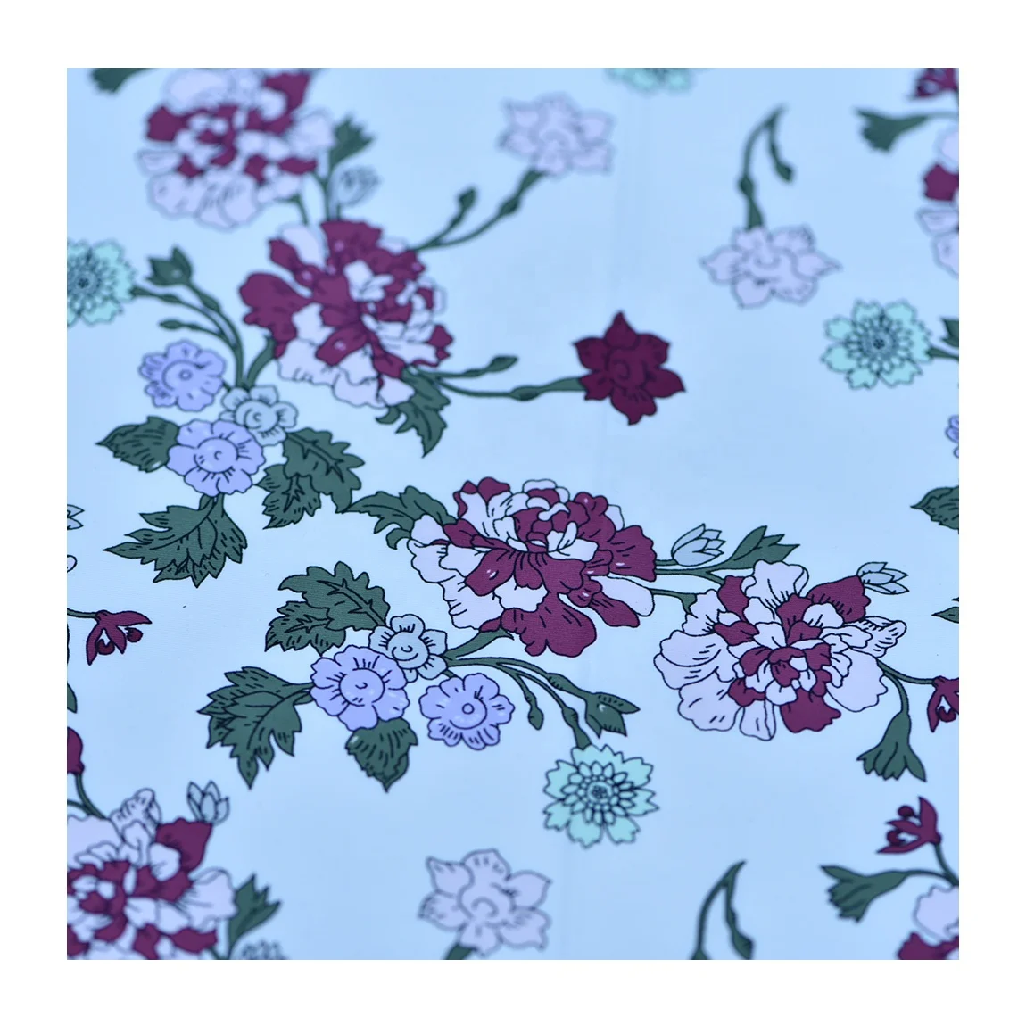 Женская одежда для сна на заказ, 92% нейлон, 8% спандекс, легкая дышащая ткань из микрофибры, ткань с цветочным принтом для сексуального нижнего белья