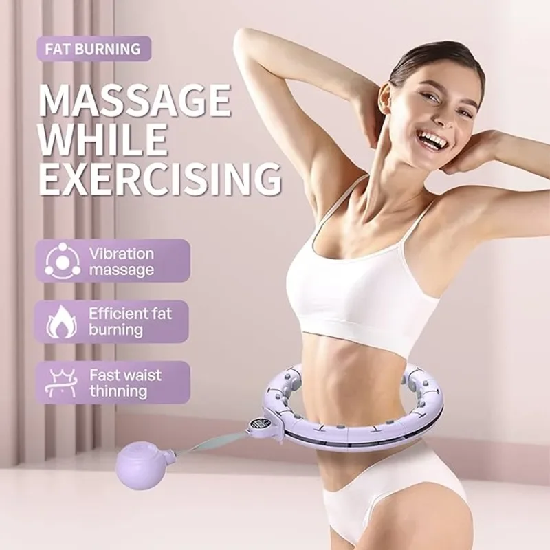 High-quality Smart 10-Section Counting Exercise Hoop Fitness Massage Tool for Weight Loss Waist Circle Sport Hoop