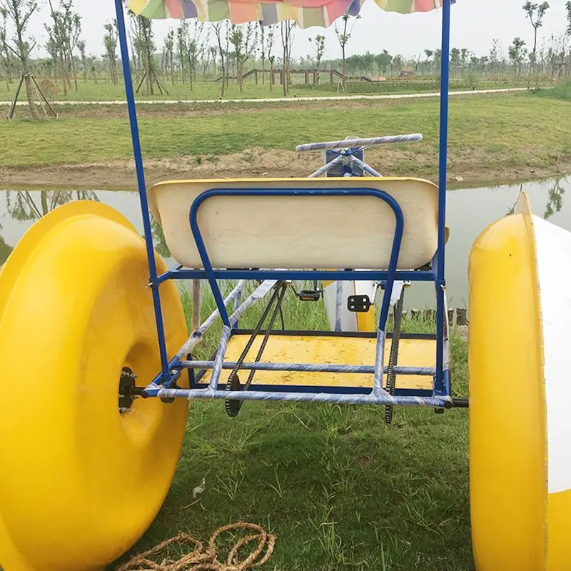 Three Wheels Water Tricycle 2-person Fiberglass Wheeler Water Pedal Bike for Sale