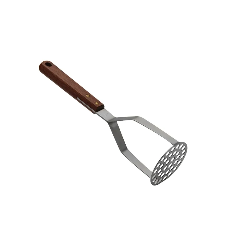 Stainless Steel Wooden Handle Mashed Potato Puddler Press Product