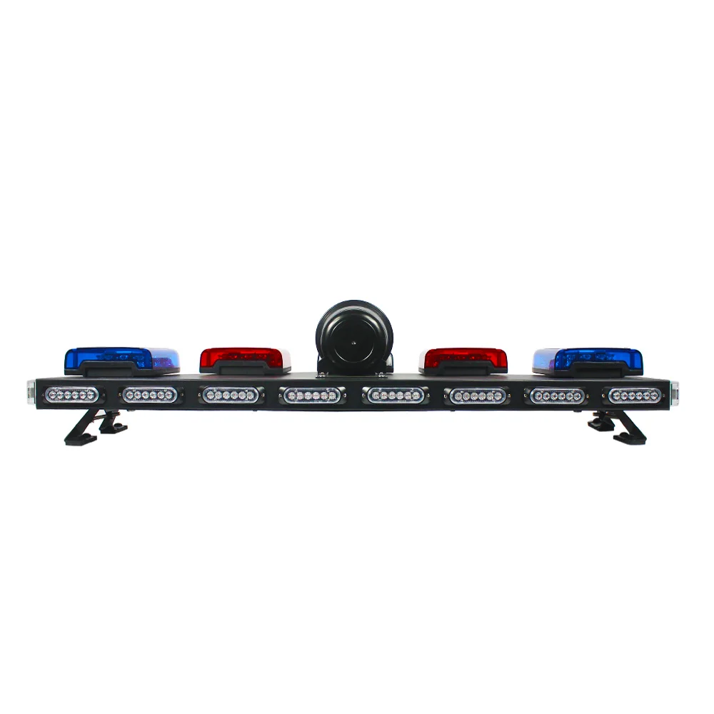 HAIBANG Ambulance Emergency Vehicle Revolving Warning LED Strobe V Shape Lightbar With Siren and Speaker