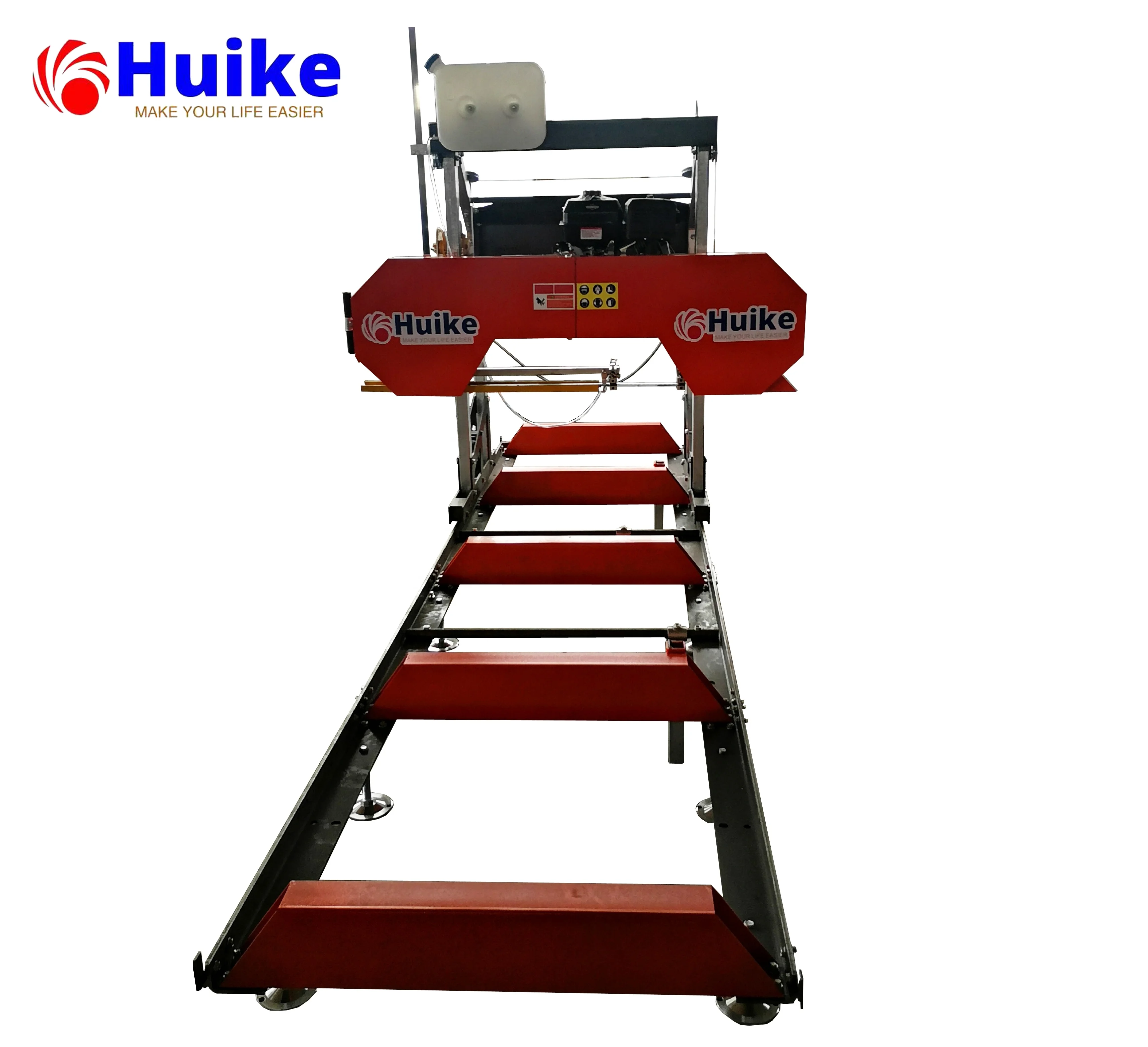 portable large wood cutter Bandsaw milll diesel sawmill portable horizontal mill For timber Cutting