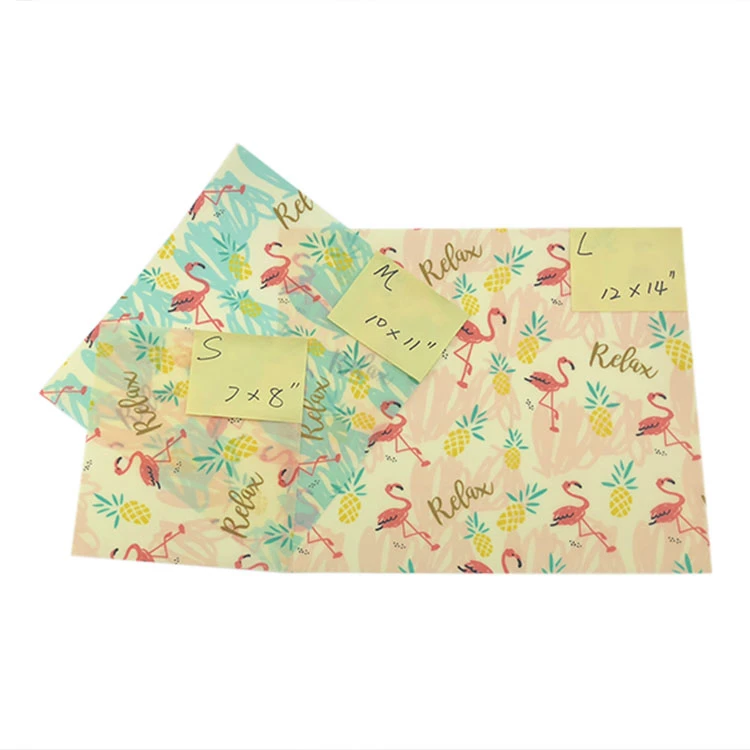 Лидер продаж Amazon, индивидуальный дизайн, Премиум, устойчивые пищевые обертки с пчелиным воском/домашняя ткань с пчелиным воском