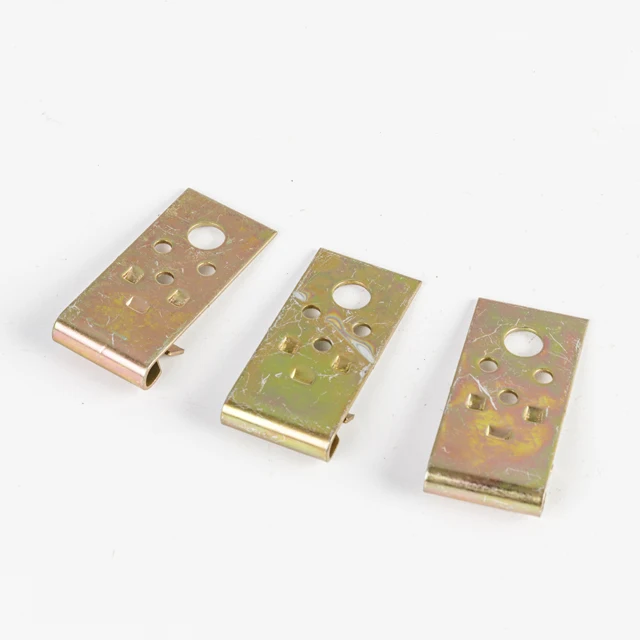 Yellow Zinc Plated Purlin Clips Vertical flange clips HRC Spring Steel C1050 Urlin Vertical Flange Clip
