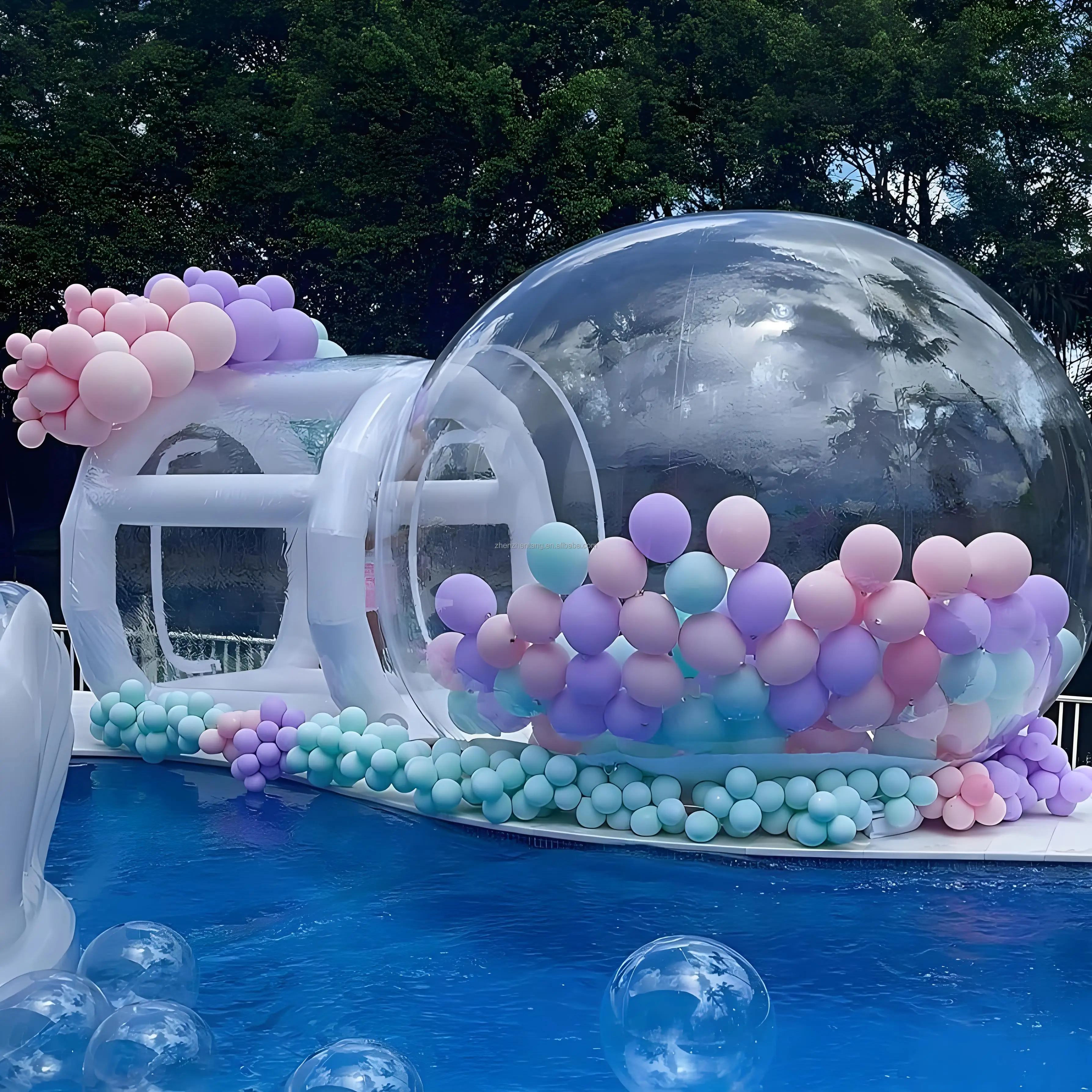 factory Hot Selling New High Quality Inflatable Transparent PVC Bubble House Tent Balloon Tree Model for Parties and Events