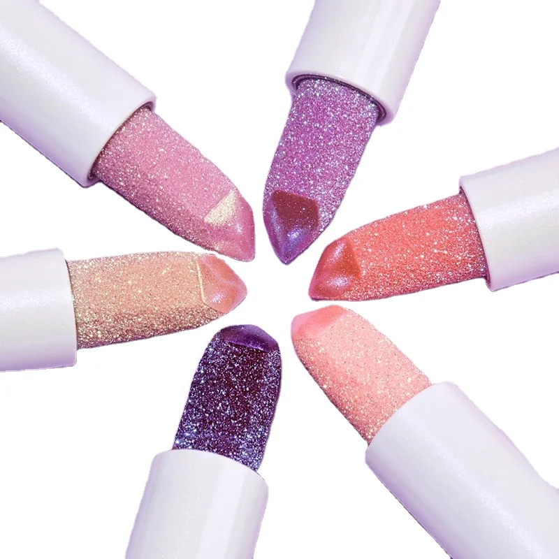 Cosmetic Private Label Natural Vegan Girls Sparkle Lip Balm Shimmering Shiny Glitter Diamond Hydrating Lipstick