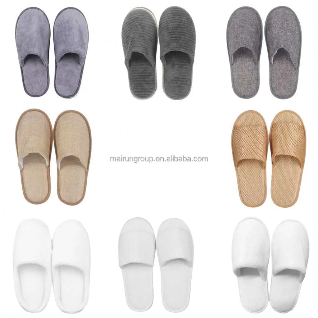 Hotel disposable slippers logo customized personalized cheap waffle slippers for spa and personalized hotel slippers with logo