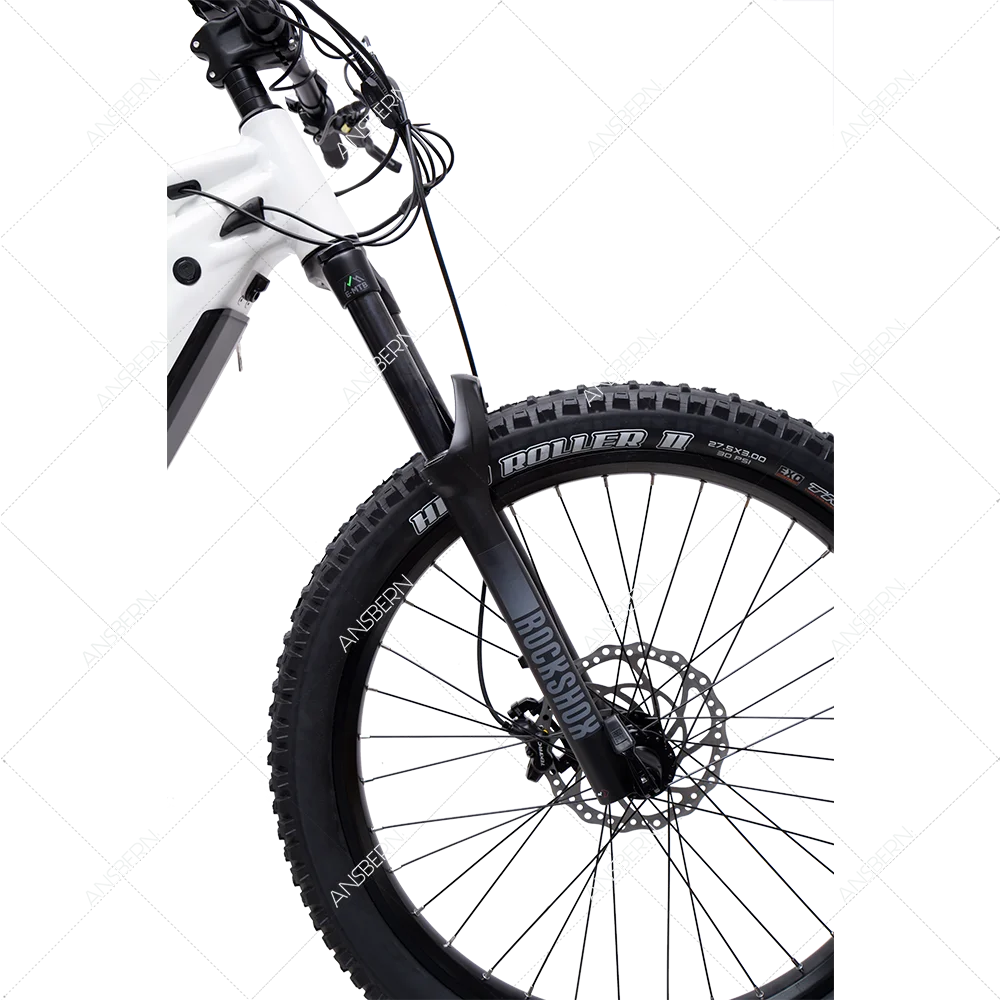 2022 Ansbern High Quality CE Approved Full Suspension Bafang Mid Drive 48V 1000W E Bike Mountain Electric Bicycle ASB-EB-34