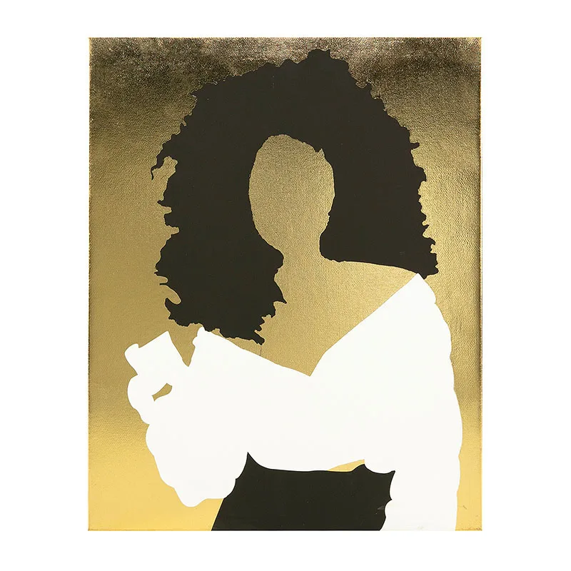 Домашняя живопись Декор Печатный холст Золотая фольга украшение портретная живопись