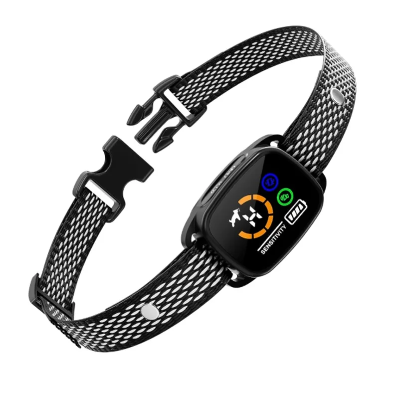 Adjustable Sensitivity Training Mode Beep Vibration Shock Anti Bark Control Collar Waterproof Rechargeable Dog Training Bark