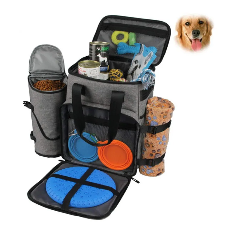 Waterproof 15KG Portable Dog Travel Bag Set Airline Approved for Food Travel for Pets