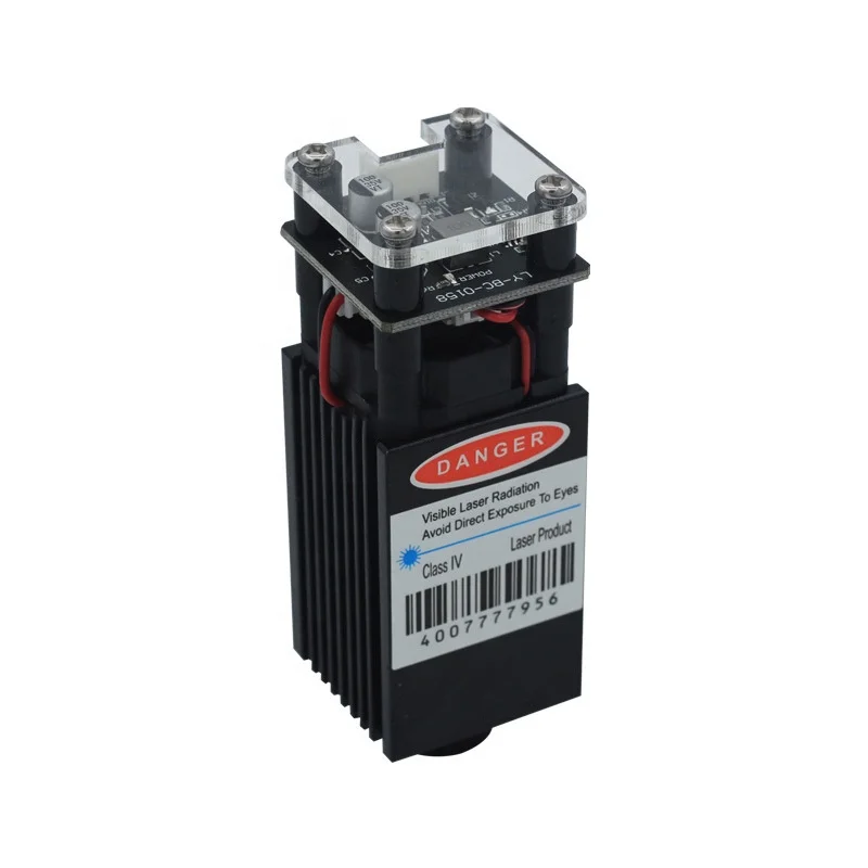 High Power 450nm 1.6W Adjustable Focal Engraving Laser Module Laser Cutting Head CNC Machine Engraver Accessory
