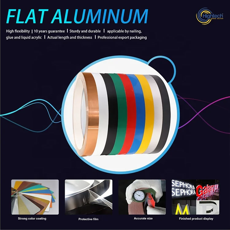 China color coated channelume flat aluminum coils of channel letter LED