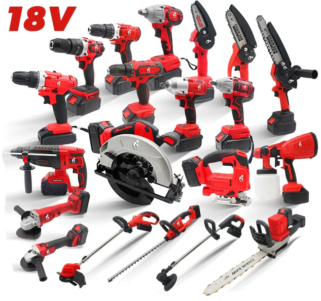 20V Cordless Brushless Impact Driver 18V with 2 pcs 2.0 3.0 4.0Ah batteries and charger Power Drill Kit Tools