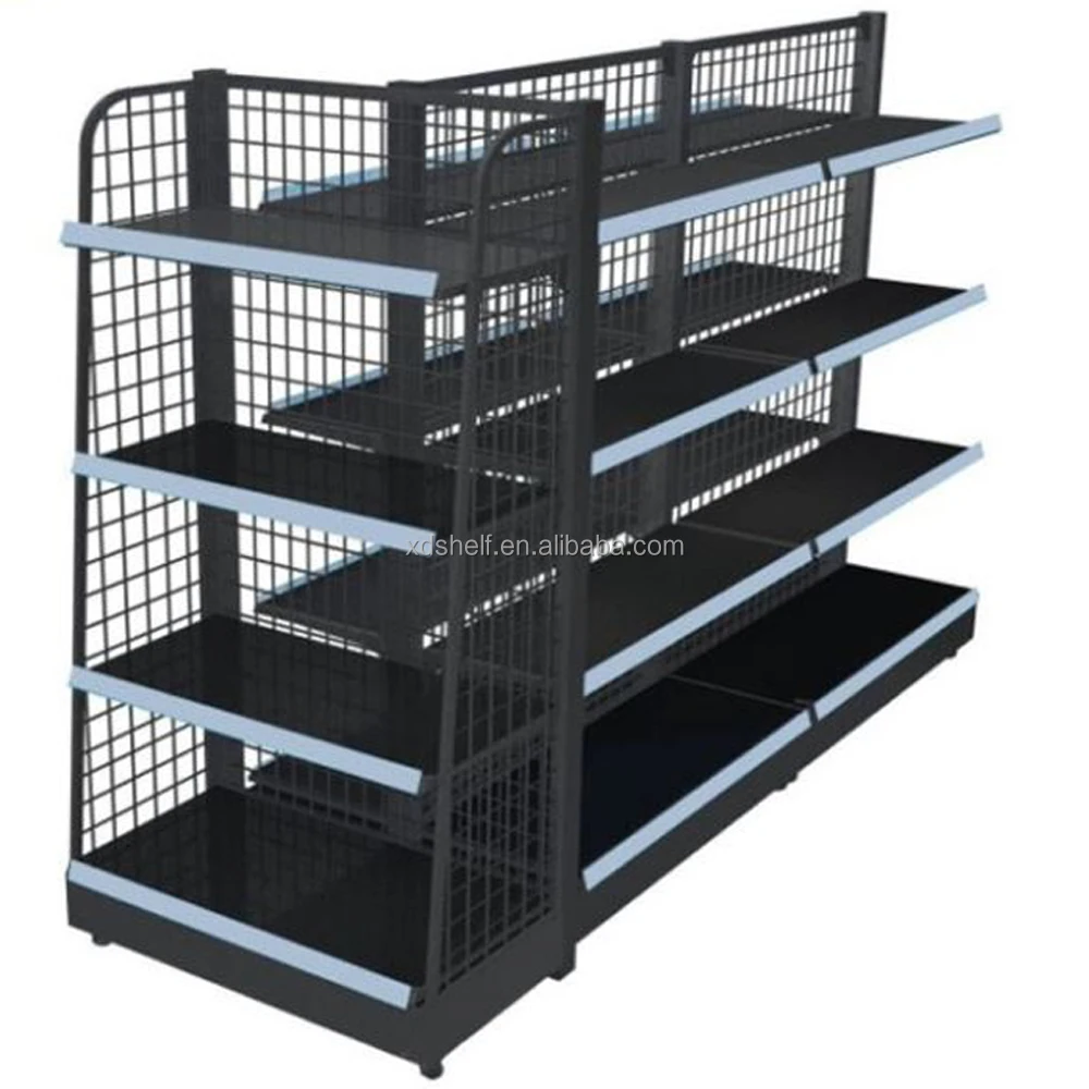 Grocery Store Shelving Metal Display Shelf For Car Gas station