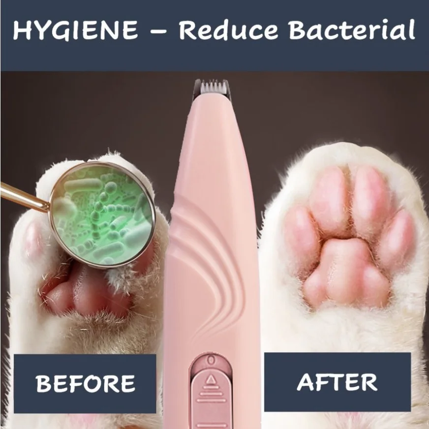 High Quality Pet Dog Cat Grooming Hair Trimmer Mini Pet Wireless Foot Hair Clipper