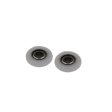 Sliding shower glass door rollers BSR68822-7 8x22x7 plastic track small single hand rubber roller wheels
