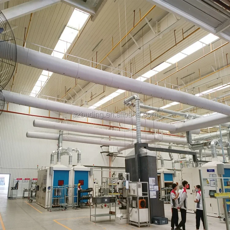 Промышленный Дизайн Тканевый воздуховод для HVAC внутренней вентиляции и наружных палаток использования в тренажерном зале