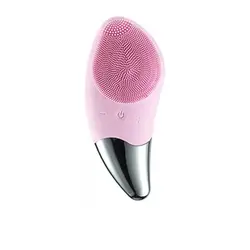 Sonic Facial Cleansing Brush(6 Adjustable Speeds) Silicone Face brush with Heated Massage Helps Open pores USB
