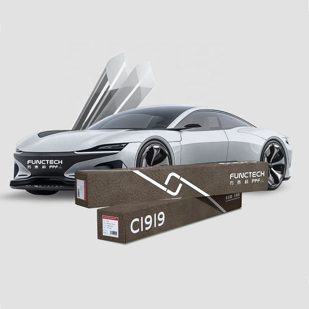 TPU TPU Metallic GT Silver Car Body Protective Color Change Film