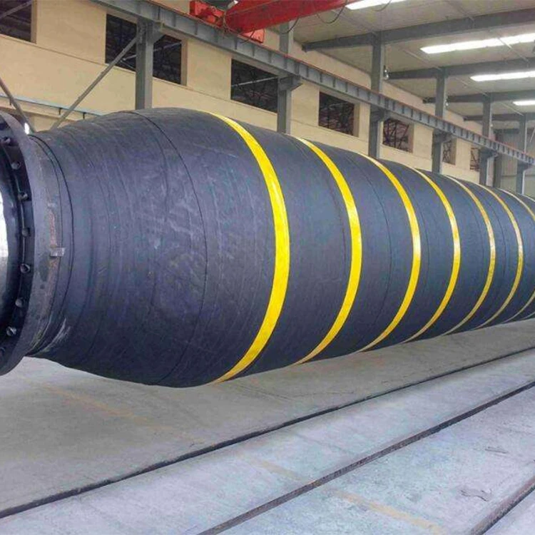 Half floating hose with one end rein for cement floating dredge hose