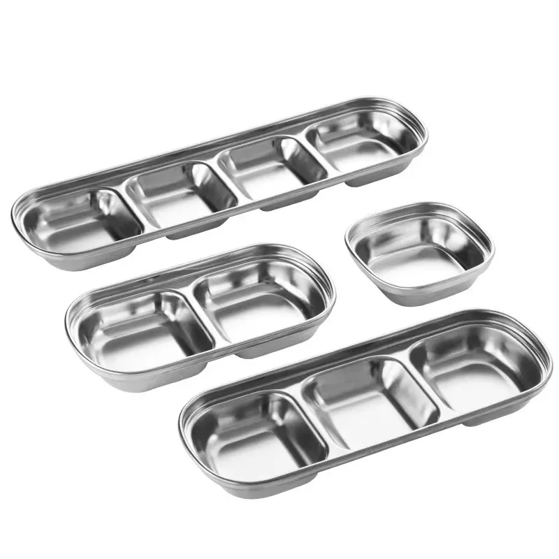 Соевые тарелки для суши уксуса сои из нержавеющей стали 304