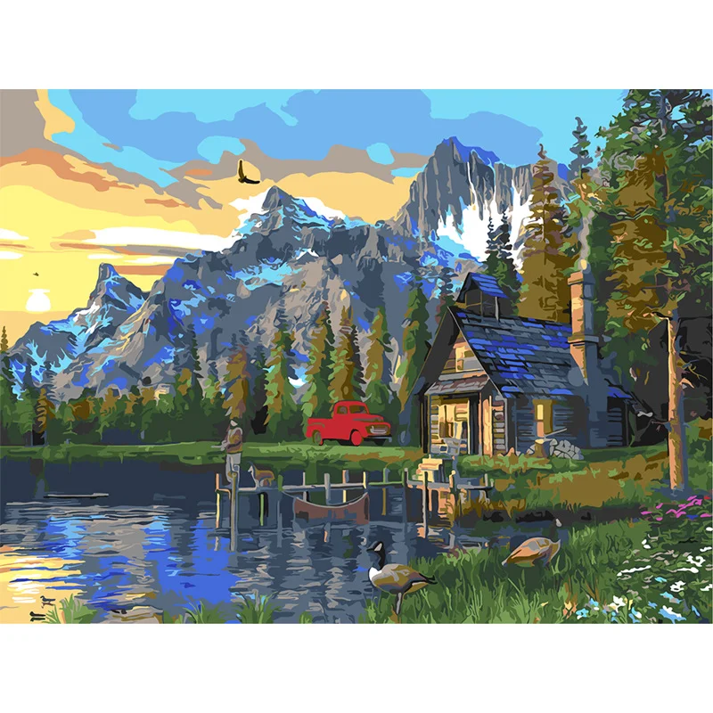 Digital Oil Painting Filling DIY Handmade Customization 40*50cm Painting By Number with variety design