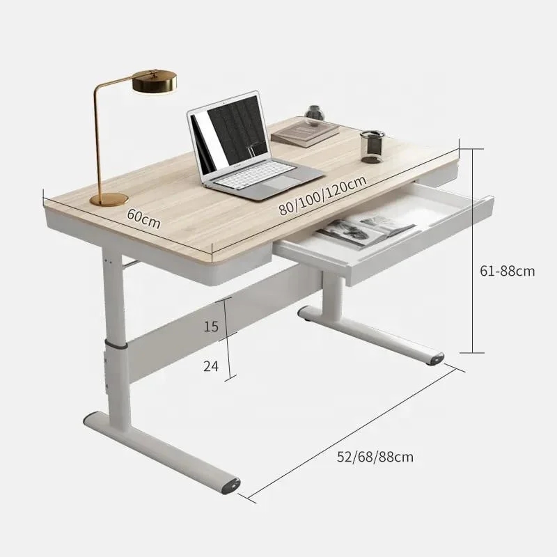 China Supplier Competitive Price High Quality Adjustable Office Table MDF Lifting Table For Sale