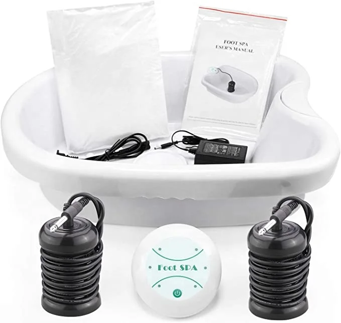 Ionic Detox Foot Bath Machine Personal Ionic Foot Cleanse Ionic Foot Bath SPA Machine for Home Beauty Salon Spa with Basin