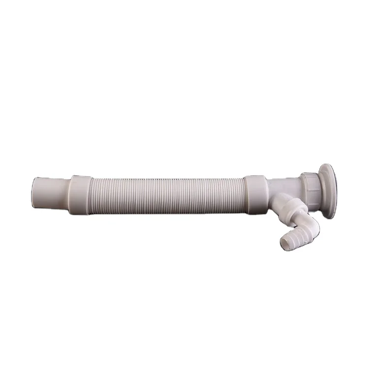 Fashion Style Siphon Flexible Plumbing Pvc Plastic Washbasin Drain Sink Drain Pipe