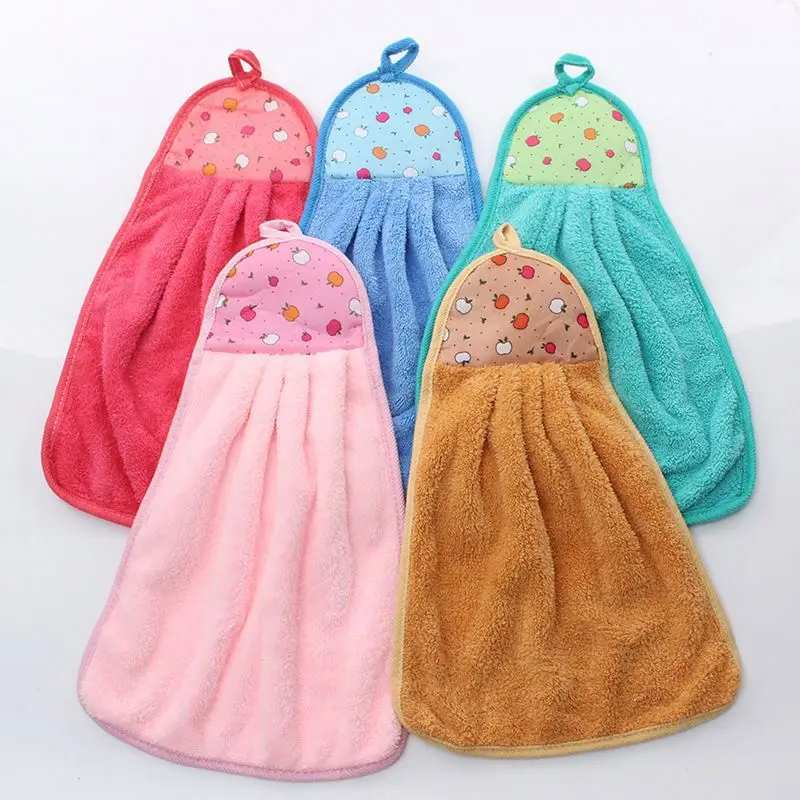 2024 Hot Sale Hanging Kitchen Towel Quickly-dry Lovely Hand With Ties