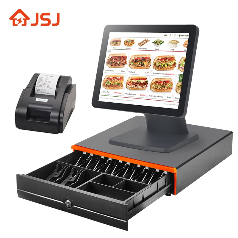 Verified 32gb Commercial 15.6 Inch Cash Register Bill Payment Pos Sales System Terminal Machine With Sim Card