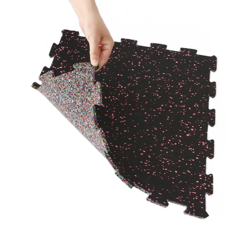 1m x 1m Interlocked EPDM Rubber Flooring Tiles 15mm 20mm Gym Brick Sports Mat