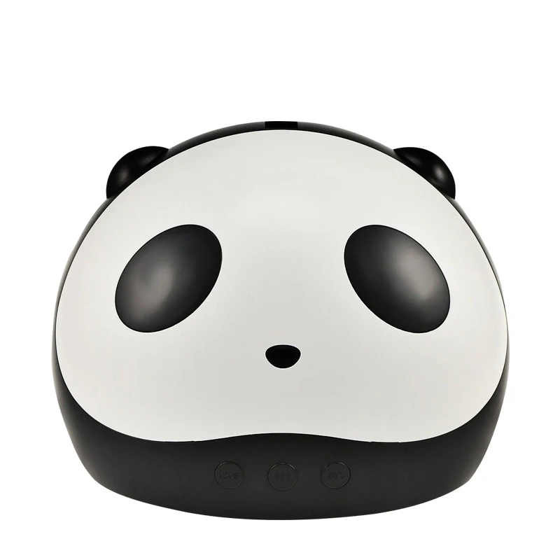 The cute panda style 36w quick-drying gel polish nail uv led lamp for nails