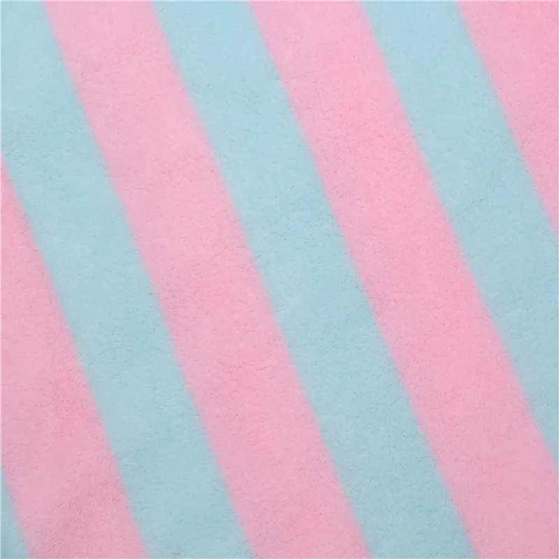 
100% Polyester stiped printed soft solid flannel fabric for baby 