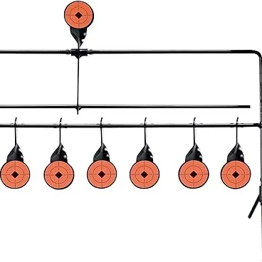 1 Metal Shooting Gun Target Soft Projectile Wind Chime Target Ornaments for Hunting Easy Reset Rotary Design