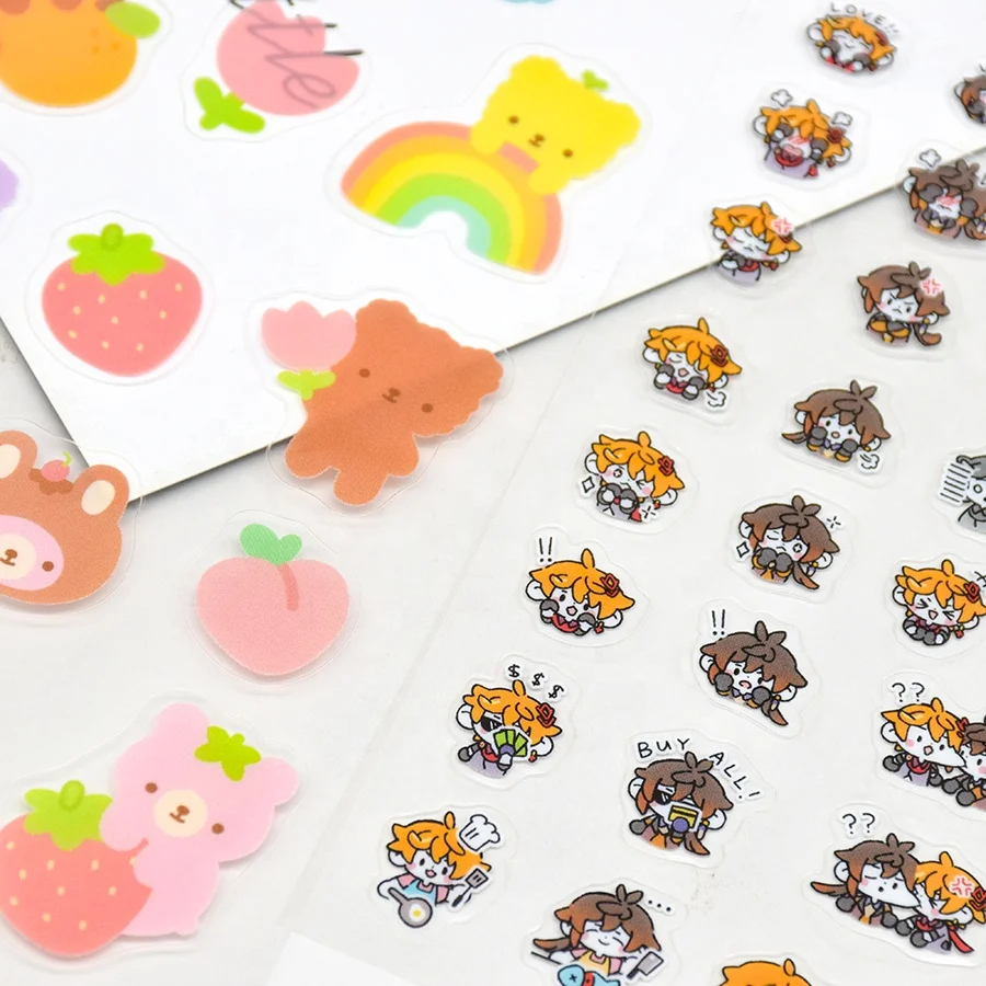 Holographic foil die cut stickers vinyl holo foil custom sticker printing